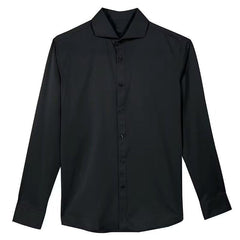 Autumn Black Shirt Men's Long Sleeve Slim Korean Style